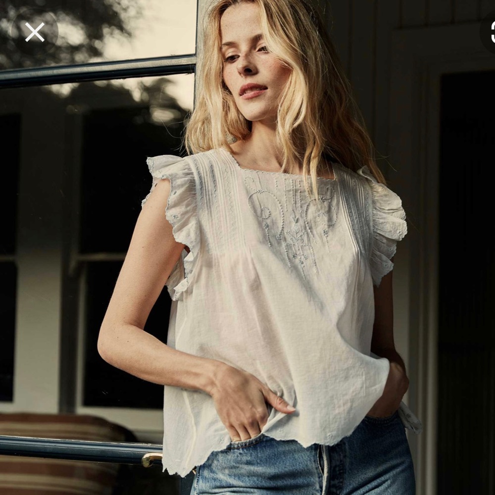 SOLD**DÔEN Auden Top- Sea Salt sold out XS